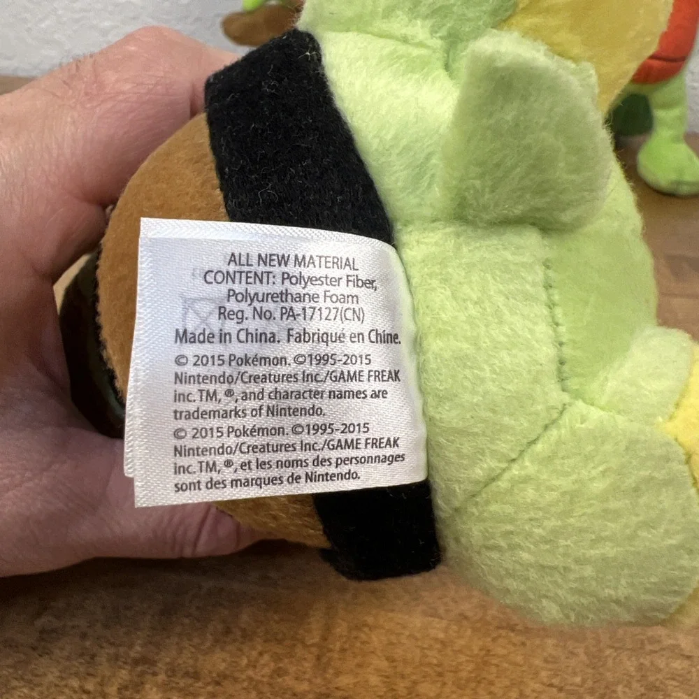 Lot Of‎ Tomy Pokemon Plush Mudkip, Treecko, Turtwig & Chespin